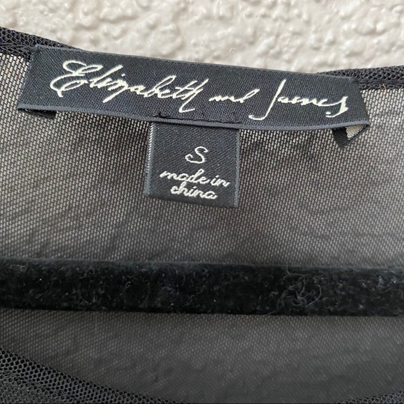 Elizabeth & James Sheer Long Sleeve Top - Picture 7 of 8